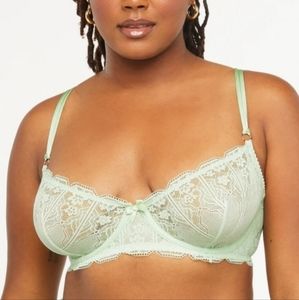 Savage X Fenty Lace Bra in Light Green